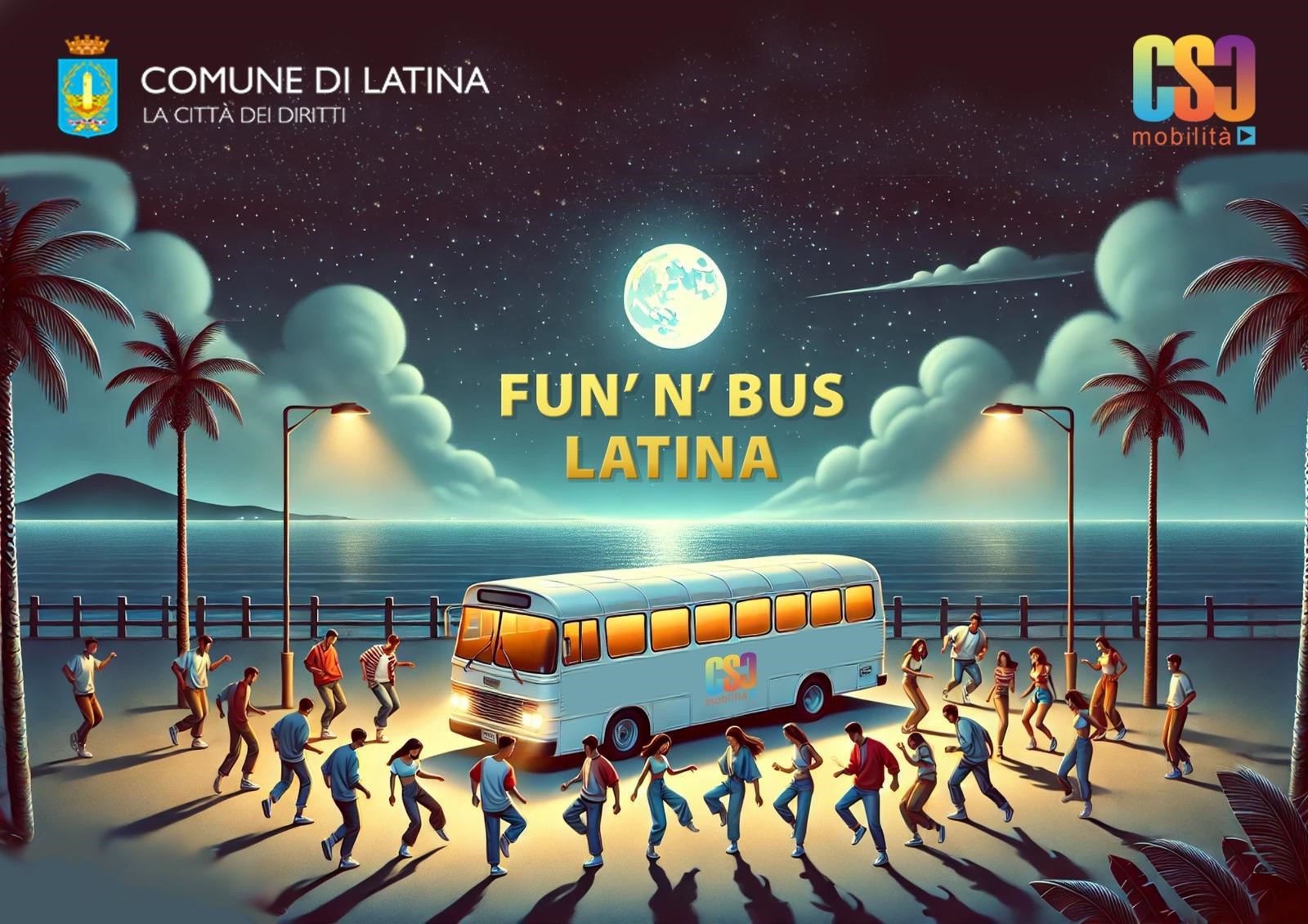 Latina / Parte Fun’ n’ bus: trasporto gratuito notturno verso il lungomare pensato per i giovani