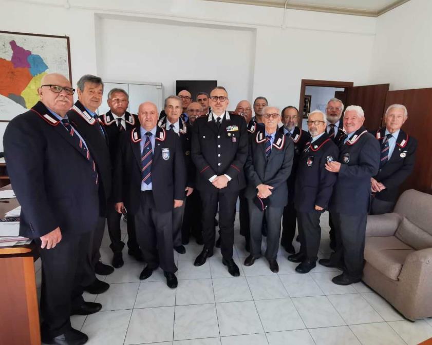 Formia / Il Maggiore Quintino Russo incontra le Associazioni Nazionali Carabinieri del sud pontino