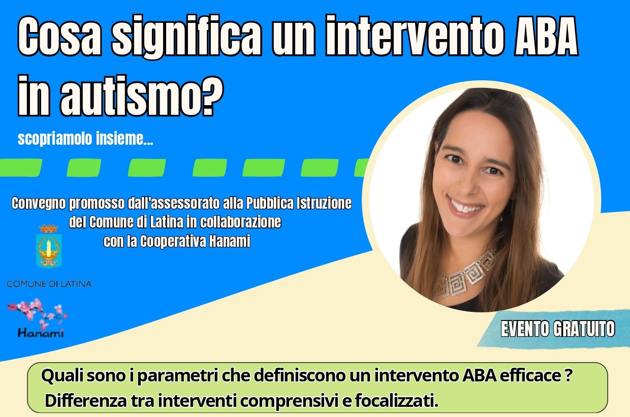 Latina / “Cosa significa un intervento ABA in autismo?”, il convegno nella sala De Pasquale del Comune