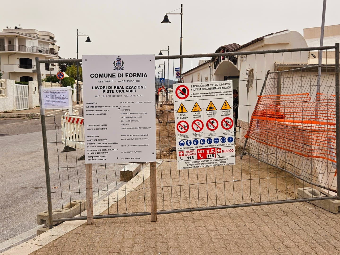 Formia / Partiti oggi i lavori di riqualificazione del lungomare “Città di Ferrara” a Gianola