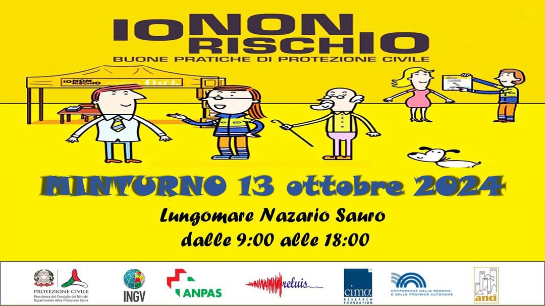 Minturno / “Io non rischio”, torna la campagna di sensibilizzazione della Protezione civile