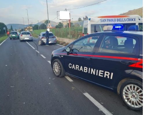 Priverno / Incidente stradale sulla strada regionale 156, tamponamento tra due auto