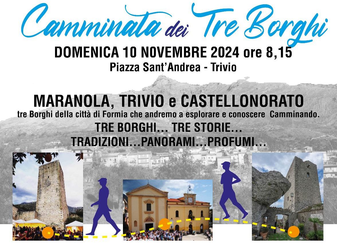 Formia / “Camminata dei Tre Borghi”, una domenica mattina alla scoperta di Trivio, Maranola e Castellonorato