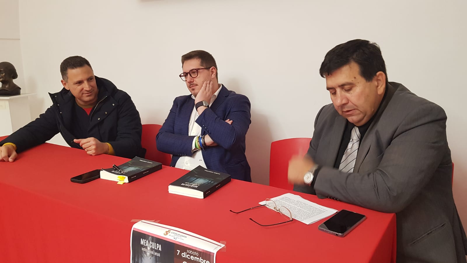 Gaeta / Successo per la presentazione del romanzo “Mea Culpa” del giornalista Fabio Cortina