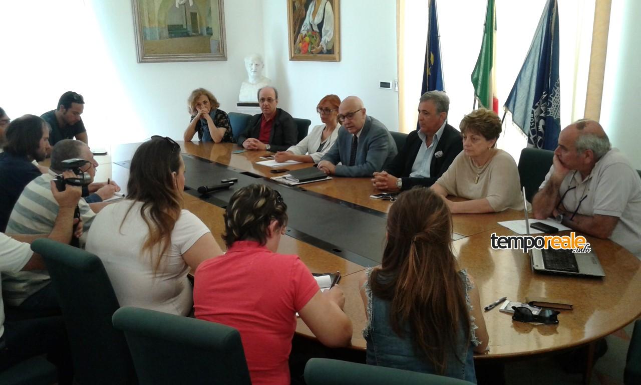 Un momento della conferenza stampa