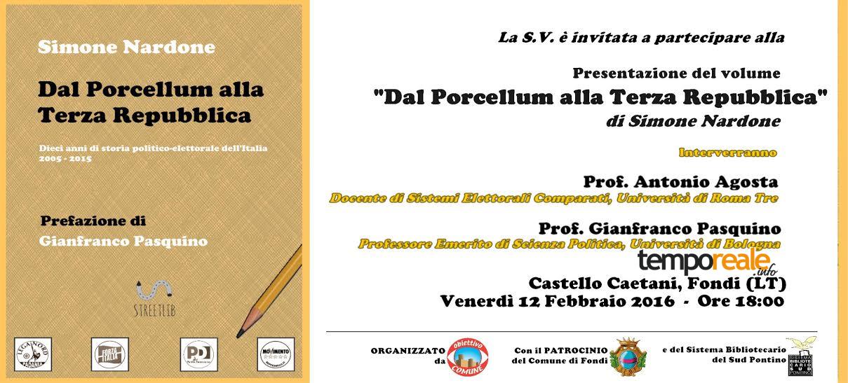 fondi libro presentazione porcellum terza repubblica