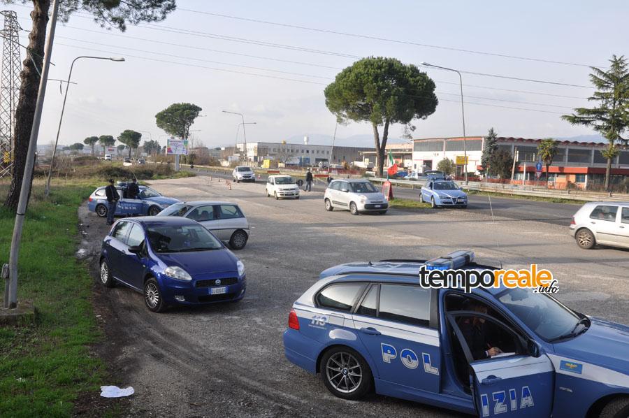 posto di blocco frosinone