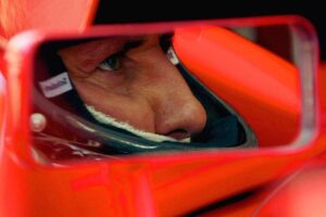 Michael Schumacher a bordo della Ferrari