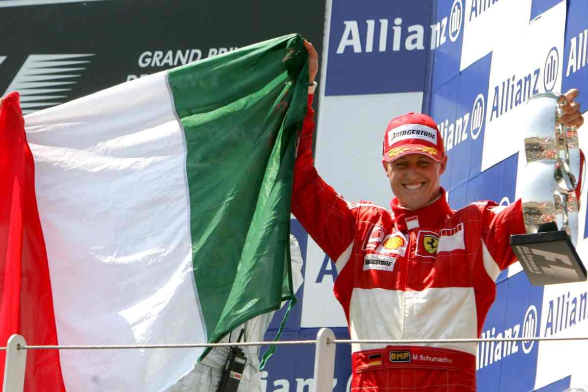 Schumacher esulta