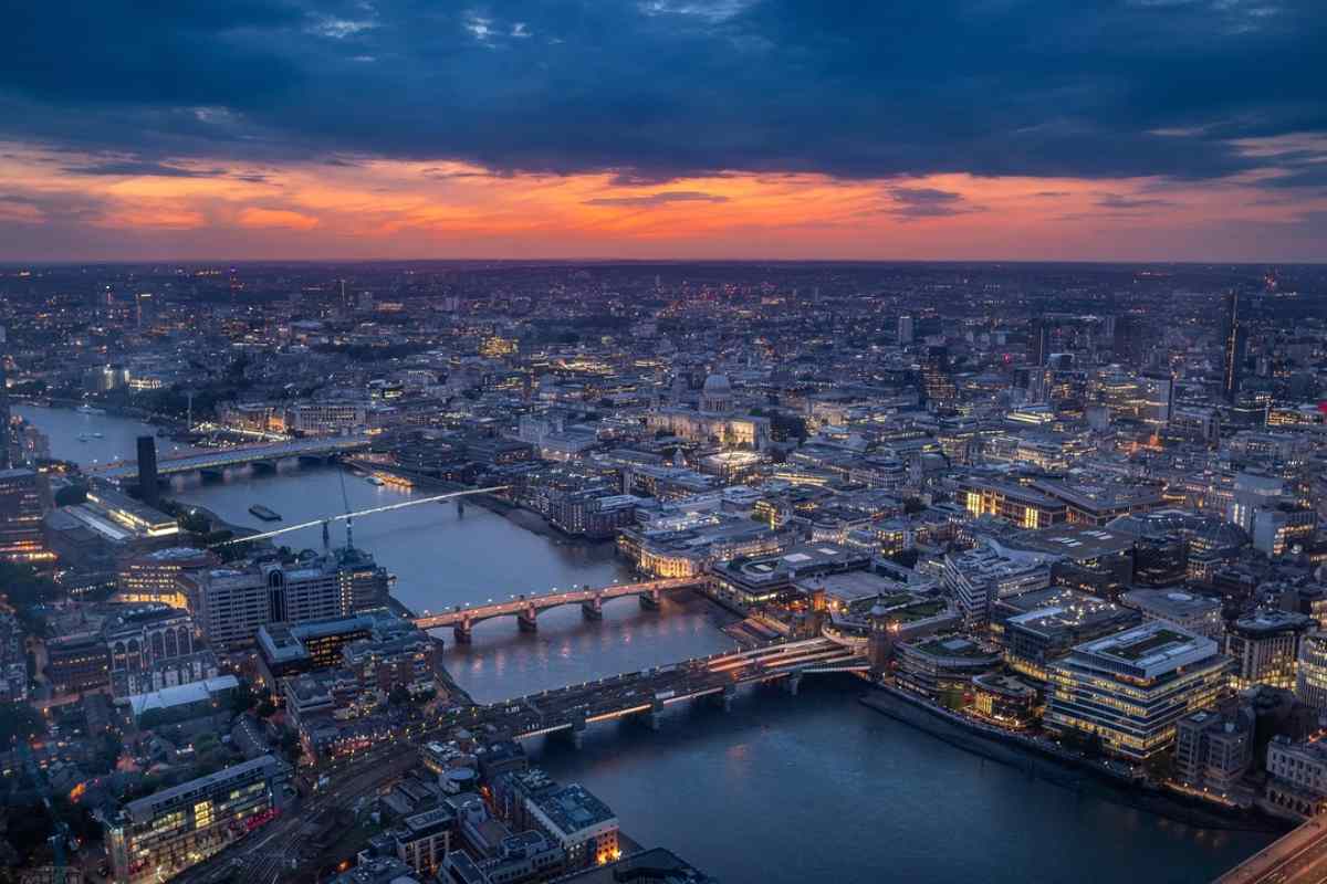 Vista di Londra dall'alto