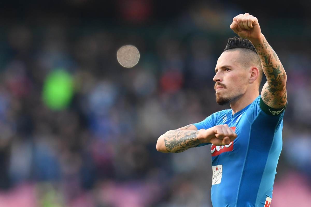 Hamsik con la maglia del Napoli