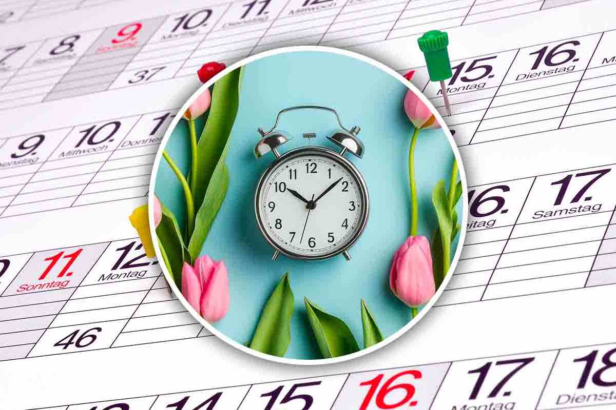 Orologio sveglia e calendario