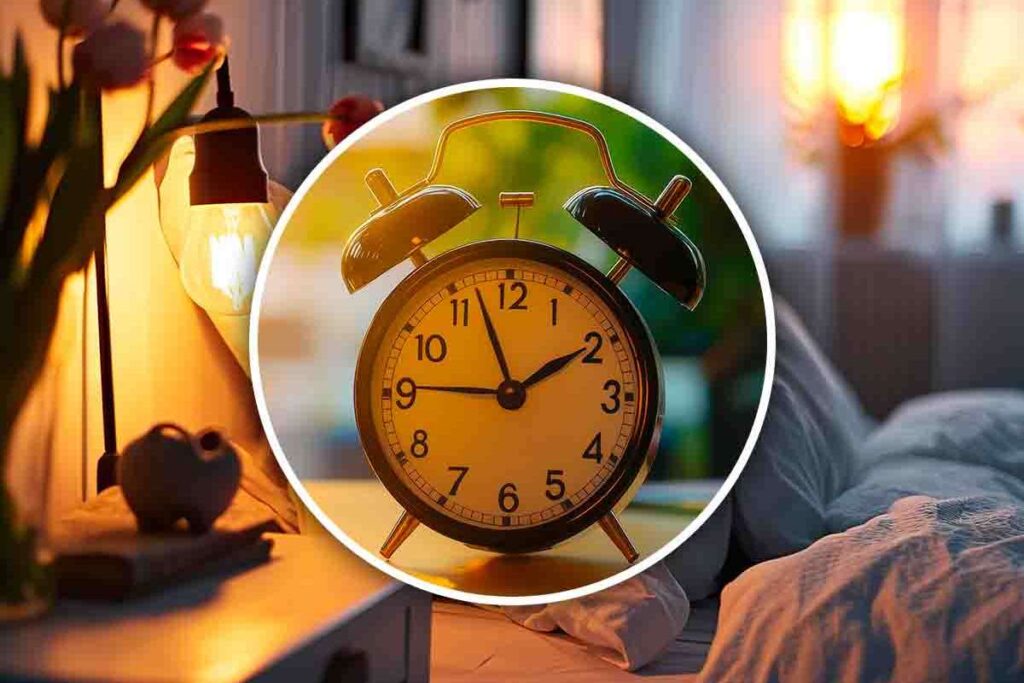 Orologio sveglia e camera da letto