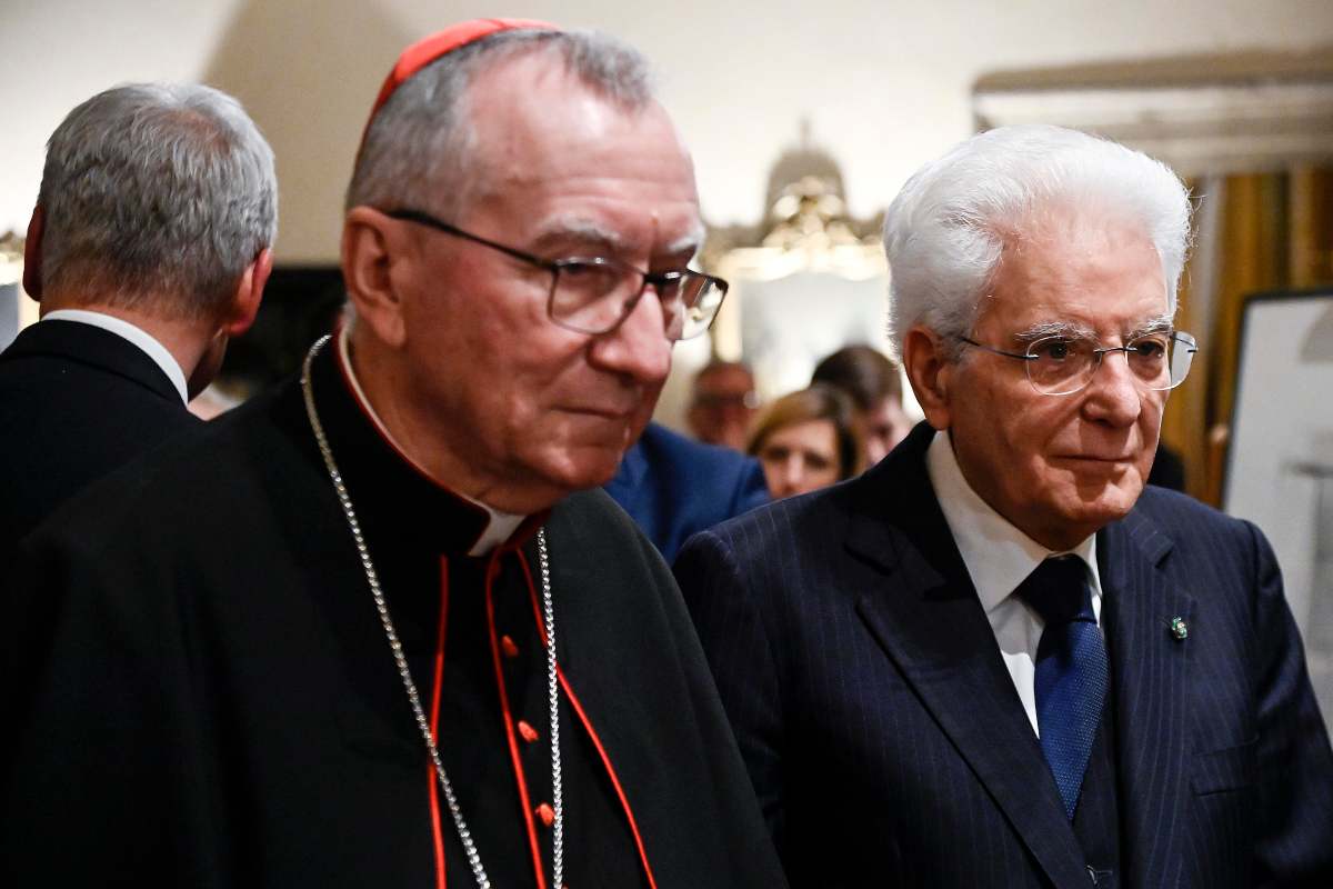 Pietro Parolin e Sergio Mattarella