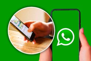 Schermo Whatsapp e chat aperta