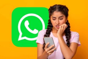 Persona preoccupata perché Whatsapp non funziona