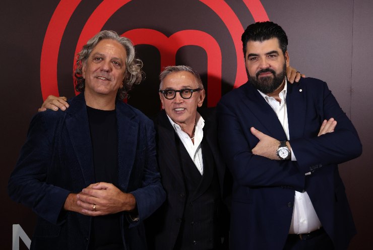 i tre giudici di MasterChef Italia Giorgio Locatelli, Bruno Barbieri e Antonino Cannavacciuolo