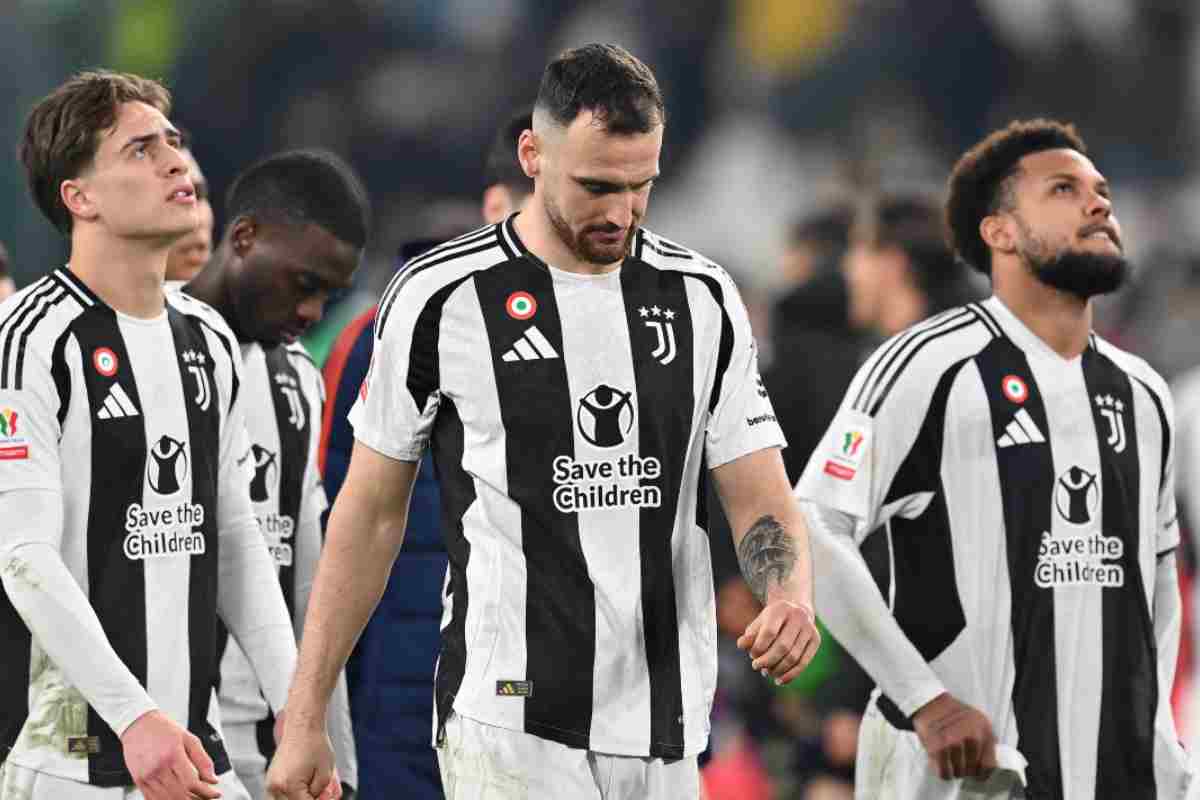 Giocatori della Juve tristi