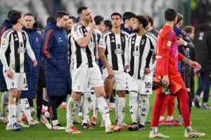 Giocatori della Juve tristi